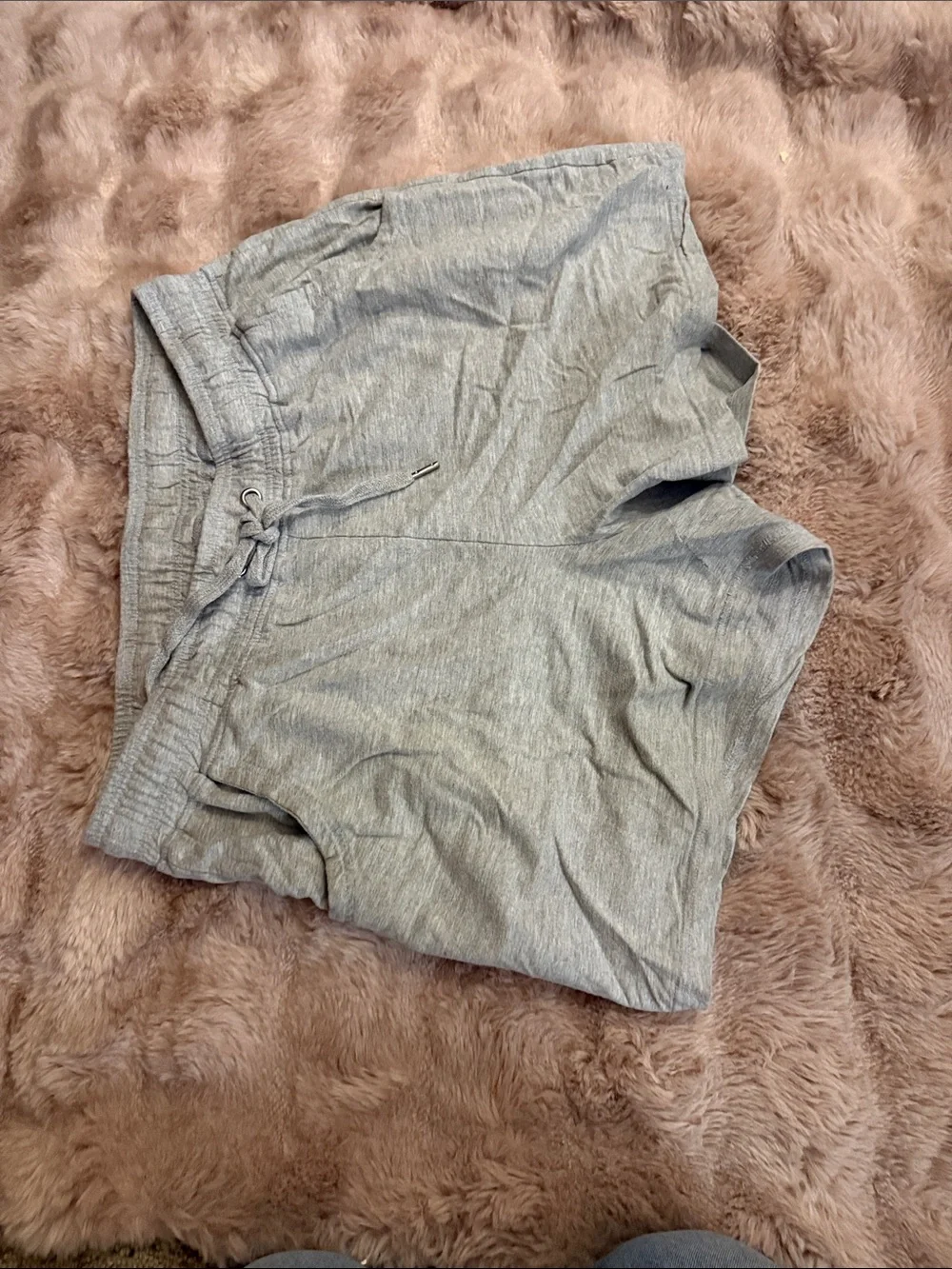 New York Laundry Light Grey Athletic Drawstring Shorts